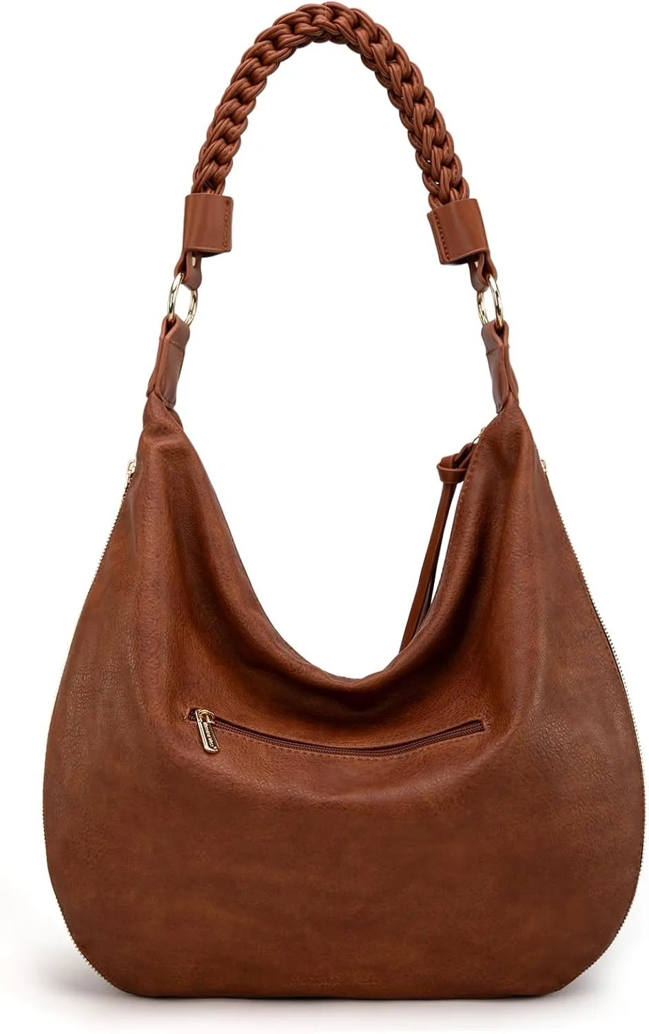 Montana West Large Hobo Bags for Women Slouchy Shoulder Purse Handbag with Zipper and Woven Handle