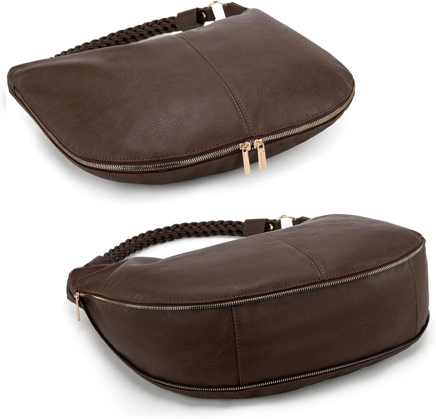 Montana West Large Hobo Bags for Women Slouchy Shoulder Purse Handbag with Zipper and Woven Handle