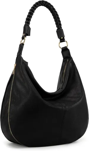 Montana West Large Hobo Bags for Women Slouchy Shoulder Purse Handbag with Zipper and Woven Handle