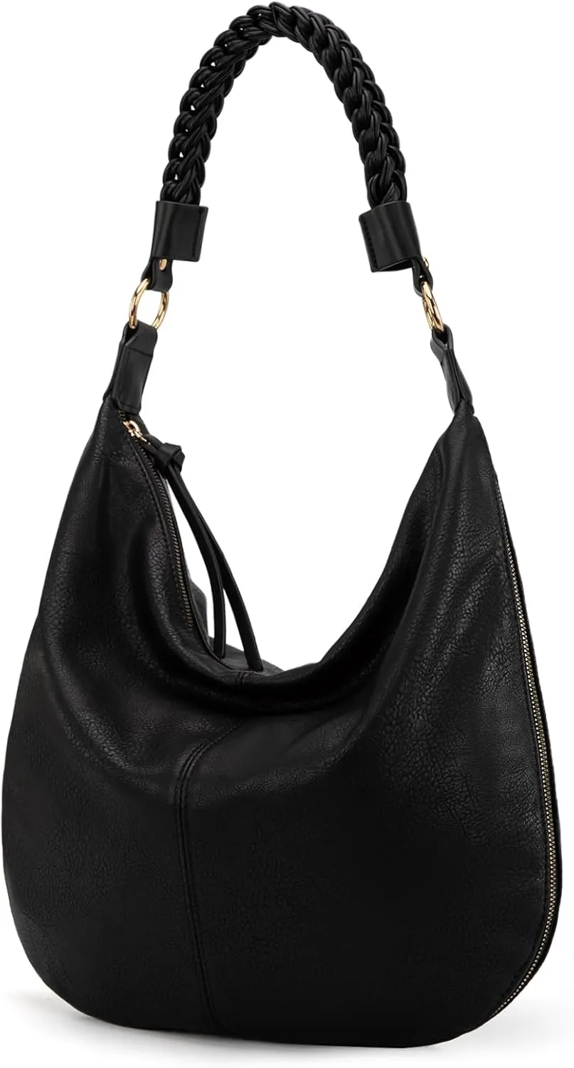 Montana West Large Hobo Bags for Women Slouchy Shoulder Purse Handbag with Zipper and Woven Handle