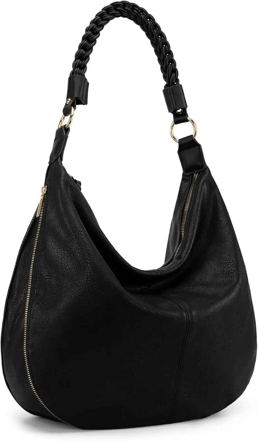 Montana West Large Hobo Bags for Women Slouchy Shoulder Purse Handbag with Zipper and Woven Handle