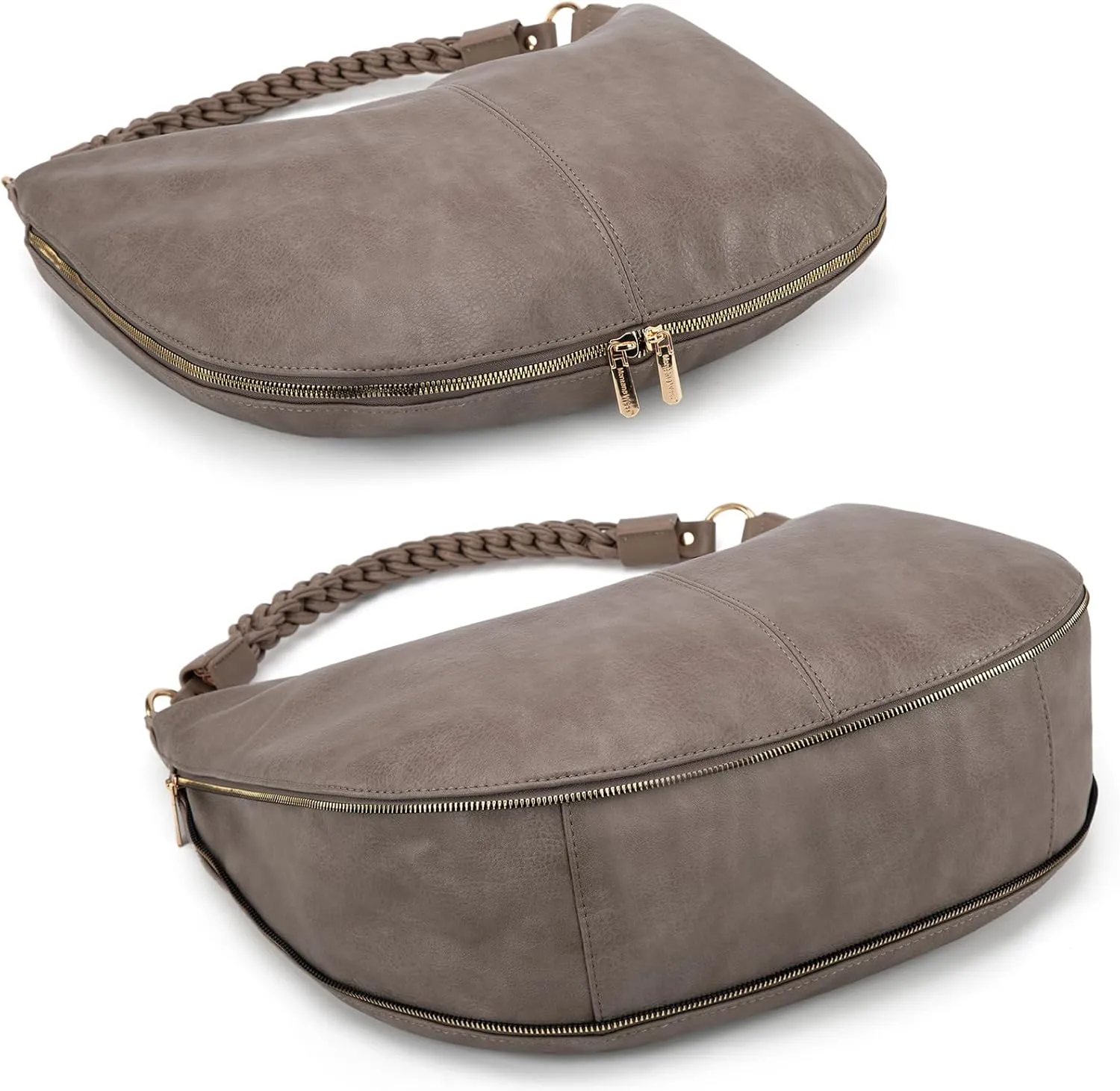 Montana West Large Hobo Bags for Women Slouchy Shoulder Purse Handbag with Zipper and Woven Handle