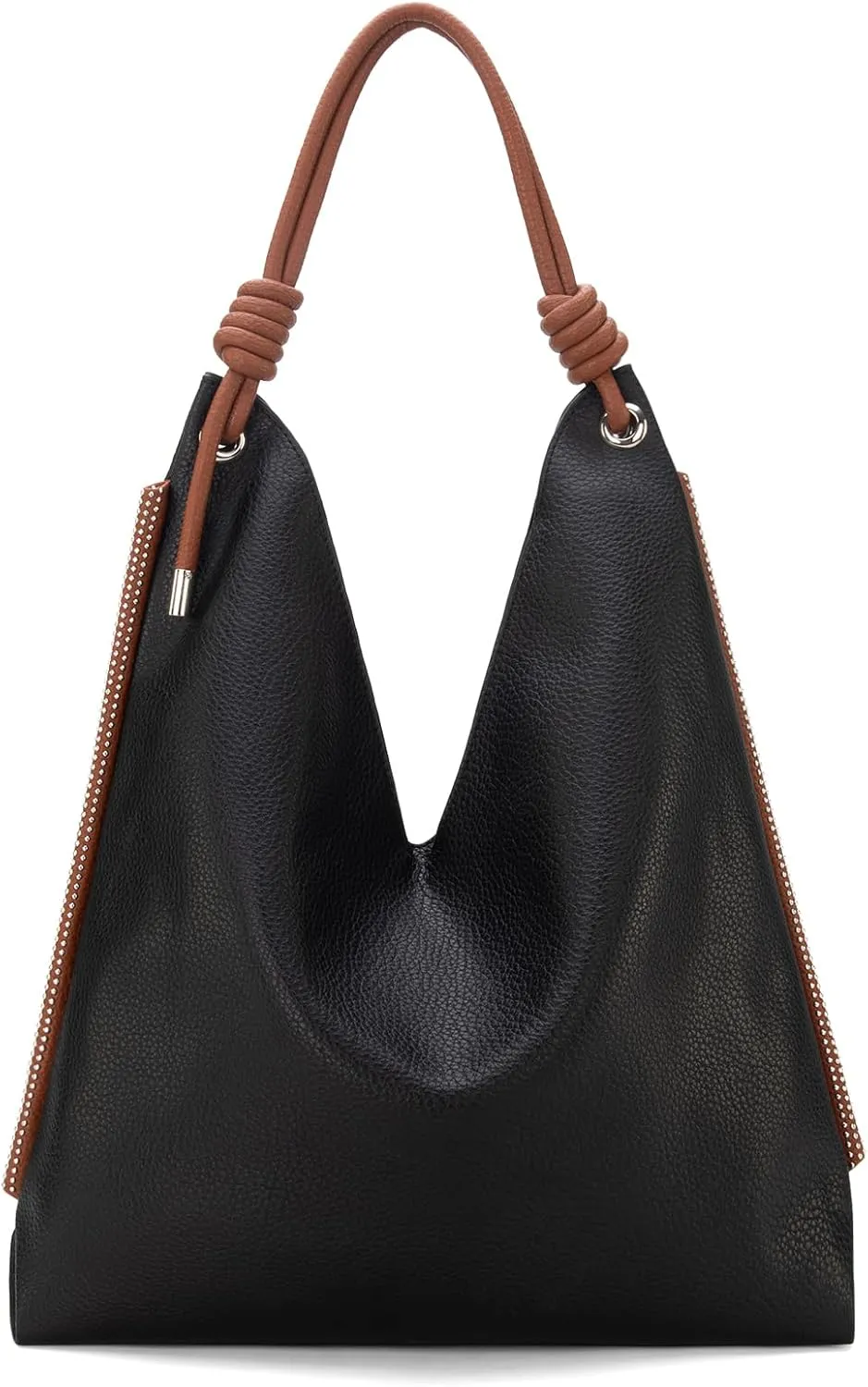 Montana West Large Hobo Shoulder Bag for Womens Knotted Slouchy Bag