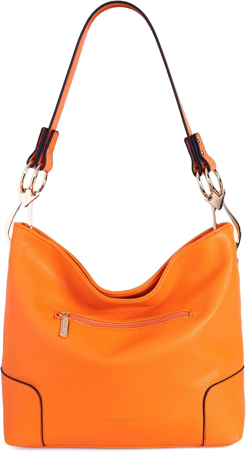 Montana West Medium Hobo Bags for Women Top Handle Satchel Shoulder Purse Bucket Handbag