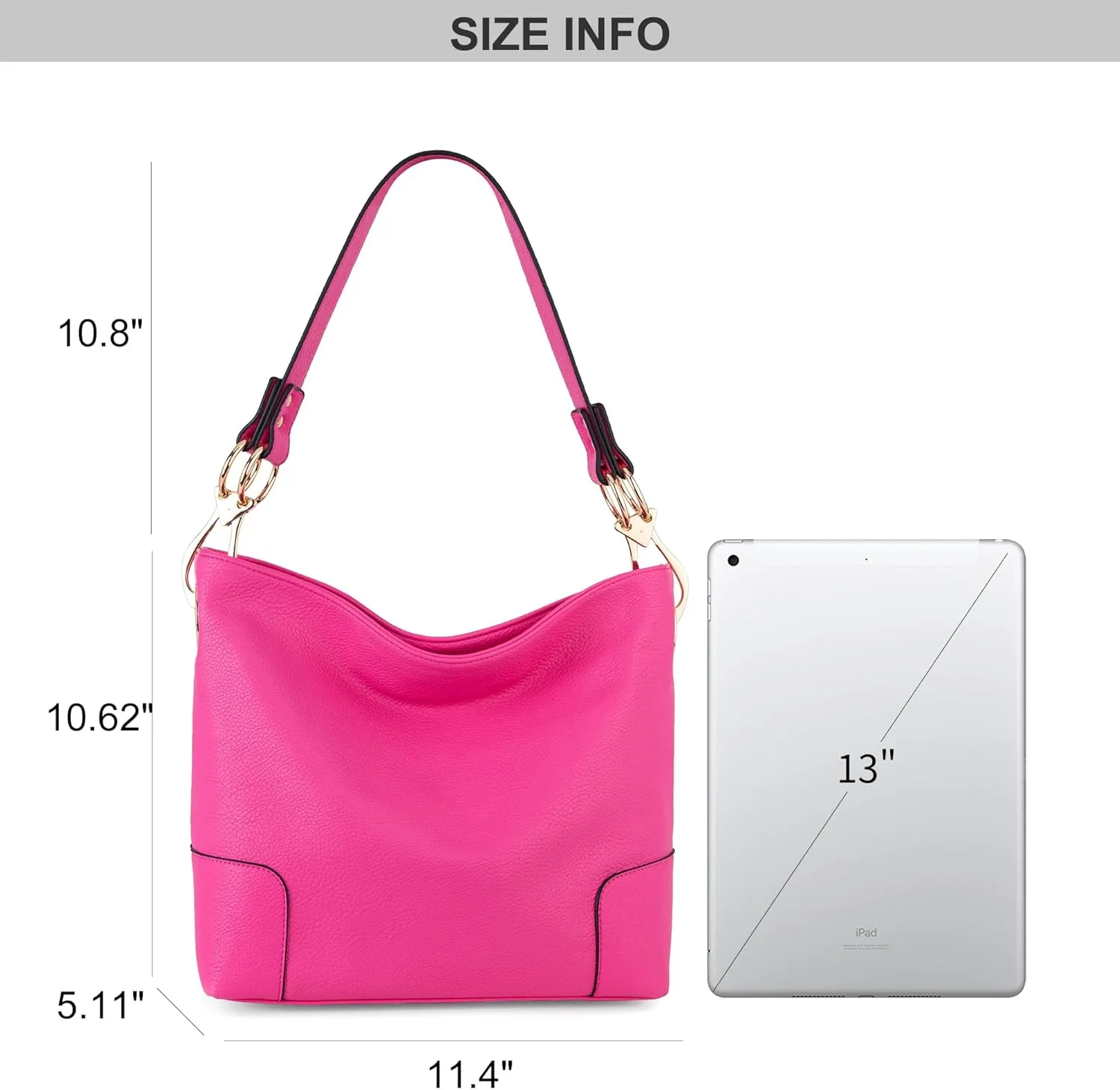 Montana West Medium Hobo Bags for Women Top Handle Satchel Shoulder Purse Bucket Handbag
