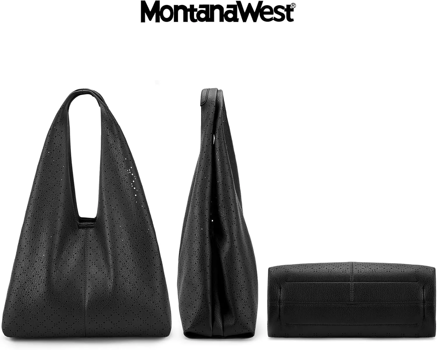 Montana West Slouchy Hobo Bags for Women Soft Designer Shoulder Purses Ladies Top Handle Handbag