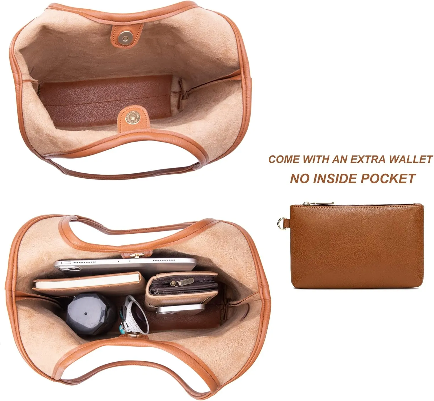 Montana West Slouchy Hobo Bags for Women Soft Designer Shoulder Purses Ladies Top Handle Handbag