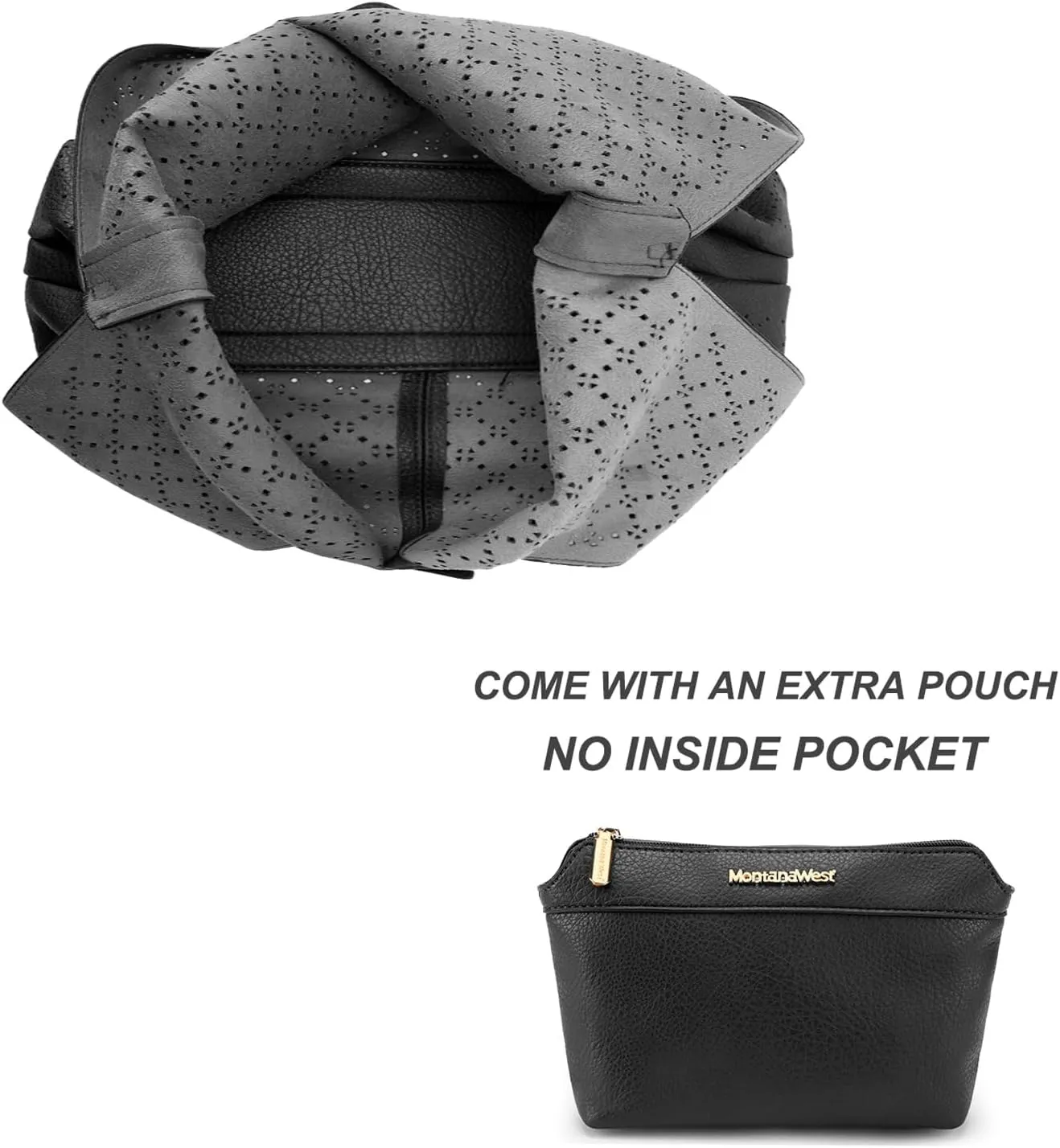 Montana West Slouchy Hobo Bags for Women Soft Designer Shoulder Purses Ladies Top Handle Handbag