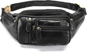 Multi-functional Men's Waist Pack Outdoor Casual Chest Bag Single Shoulder Crossbody Bag(D)