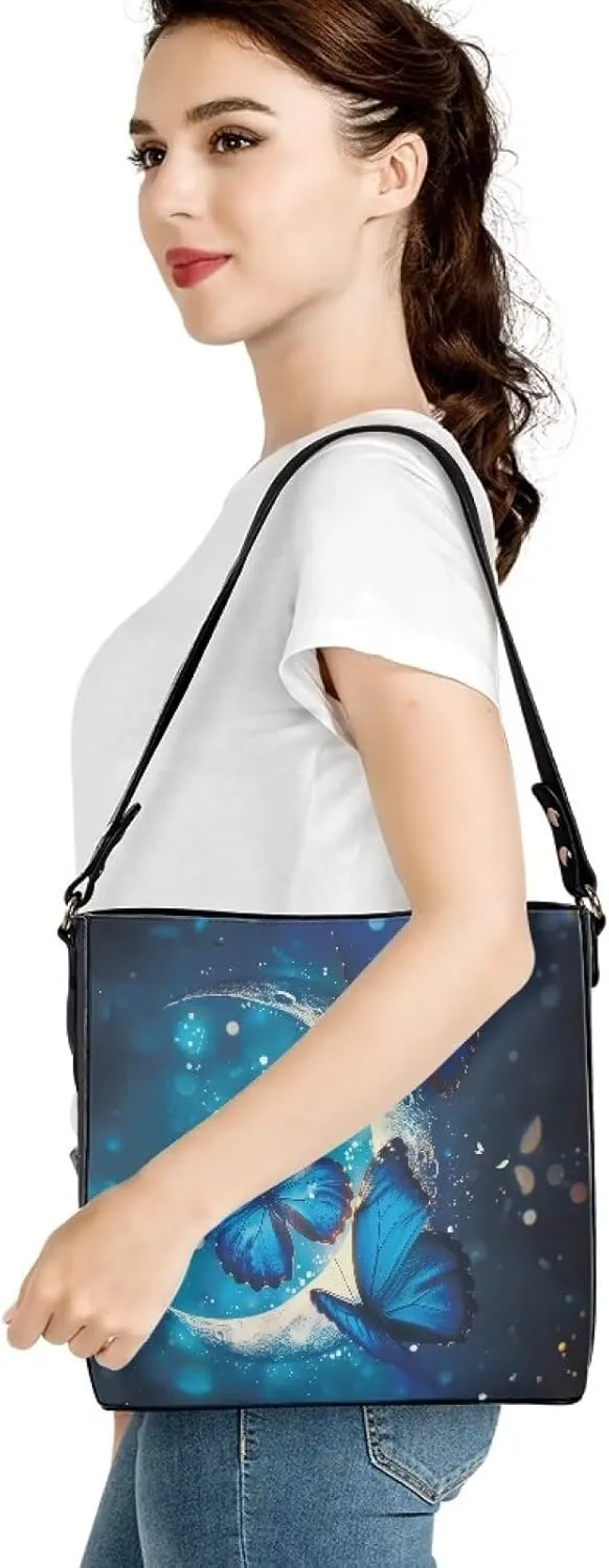 Mumeson Women's Shoulder Handbags Large Designer Bucket Bag Hobo Tote Bag with Zipper Closure Clutch Purse Satchel Handbag