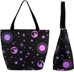 Mystical-Esoteric-Pattern Tote Bags Handbags for Women Fashion Shoulder Bags Shoulder Handbag.