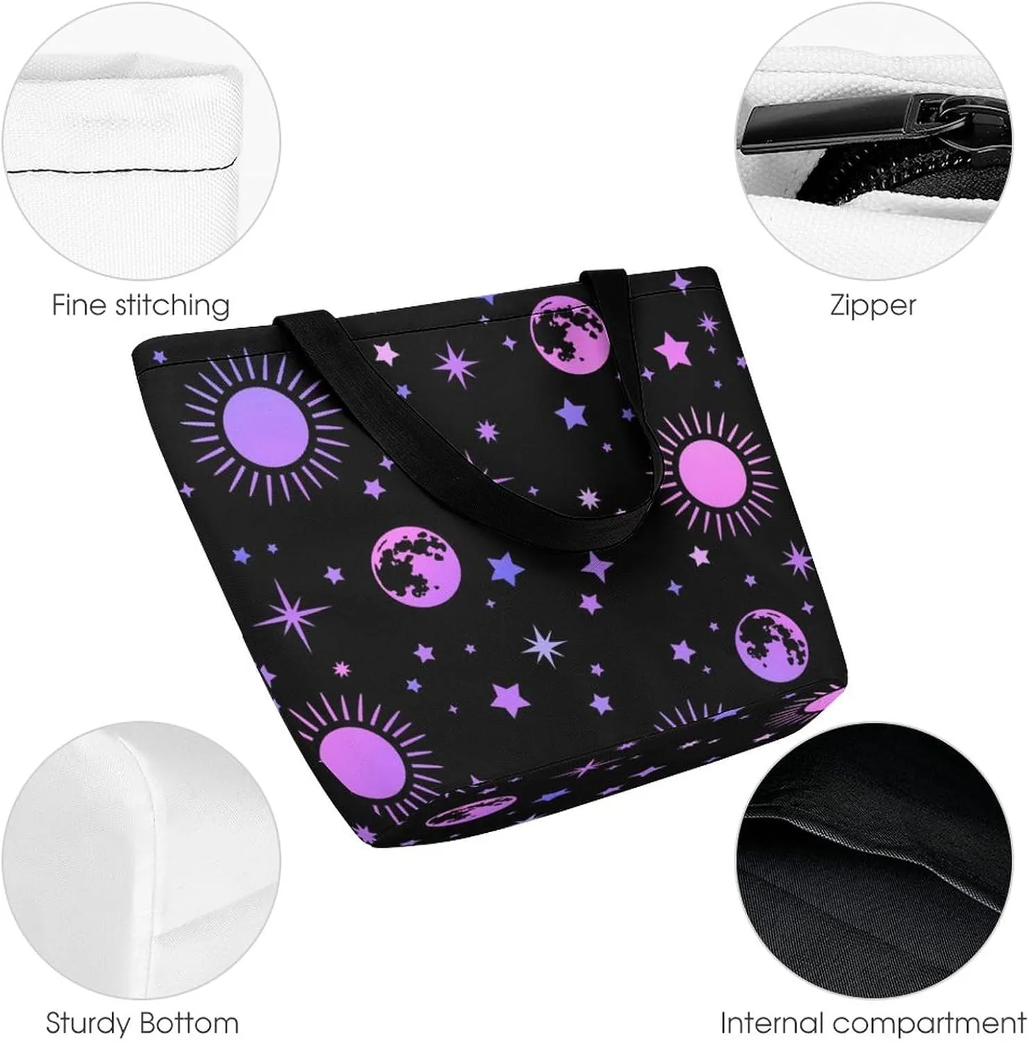 Mystical-Esoteric-Pattern Tote Bags Handbags for Women Fashion Shoulder Bags Shoulder Handbag.
