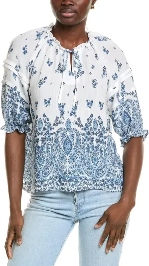 Nanette Nanette Lepore Womens Blouse, S, Blue