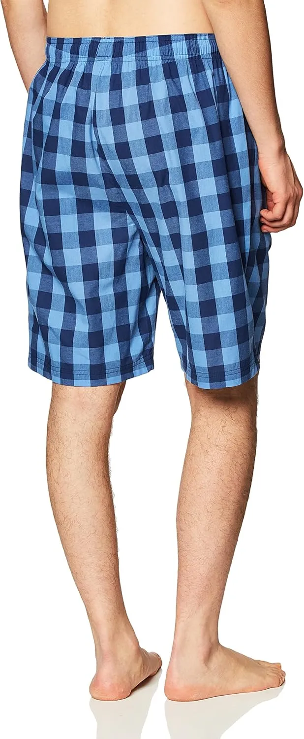 Nautica Men's Soft Woven 100% Cotton Elastic Waistband Sleep Pajama Short