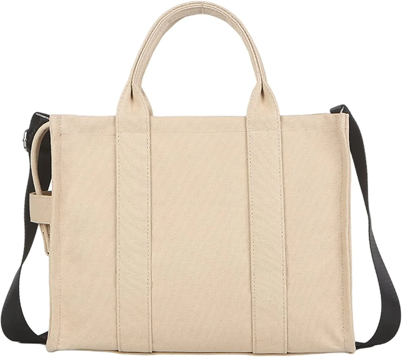 NCDUANSAN Large Canvas Tote Bag Simple one-Shoulder Shopping Bag Lady Letter Printing Commuter Fashion Messenger Handbag