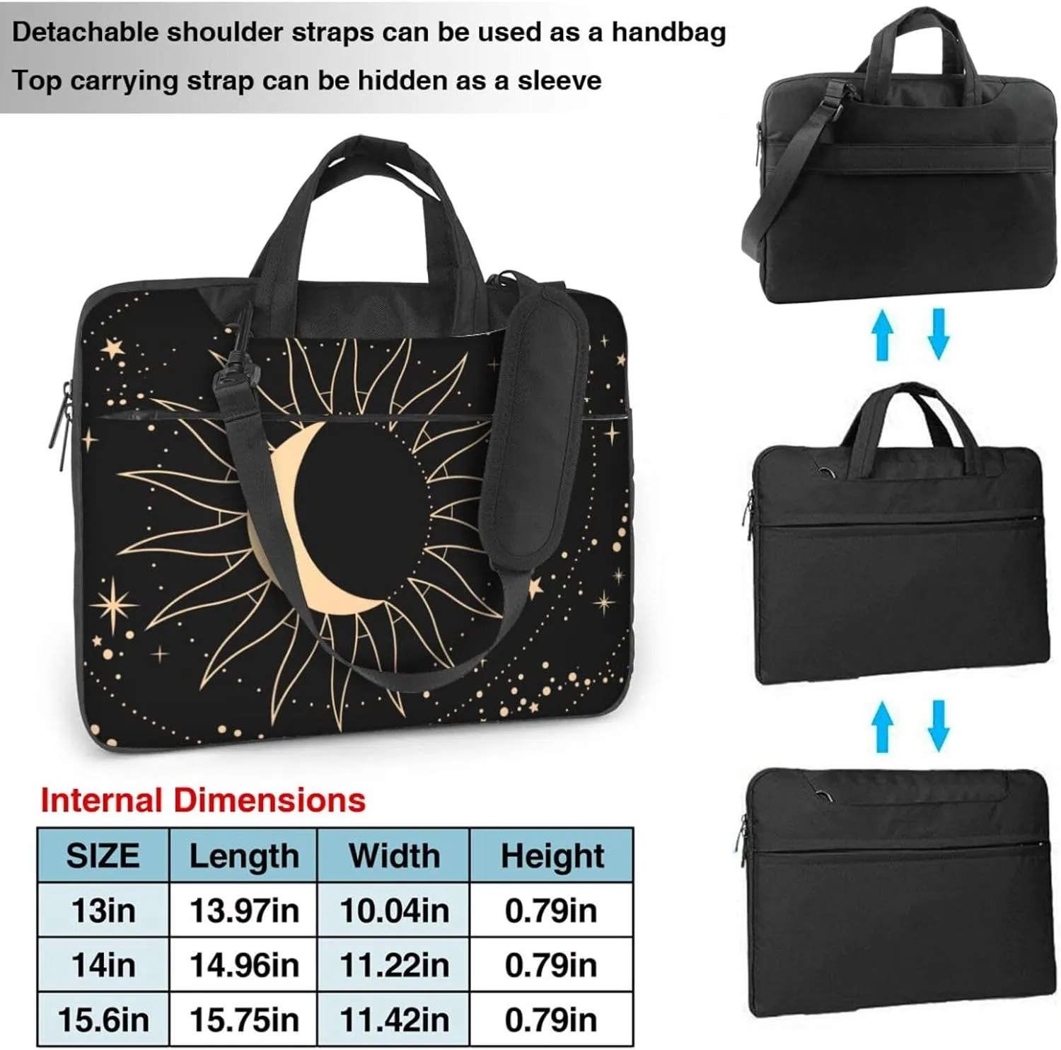 Neon Skull Glowing Eyes Laptop Bag Classic Slim Briefcase Messenger Bag, Spacious, Ergonomic