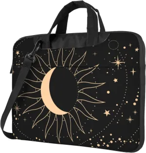Neon Skull Glowing Eyes Laptop Bag Classic Slim Briefcase Messenger Bag, Spacious, Ergonomic