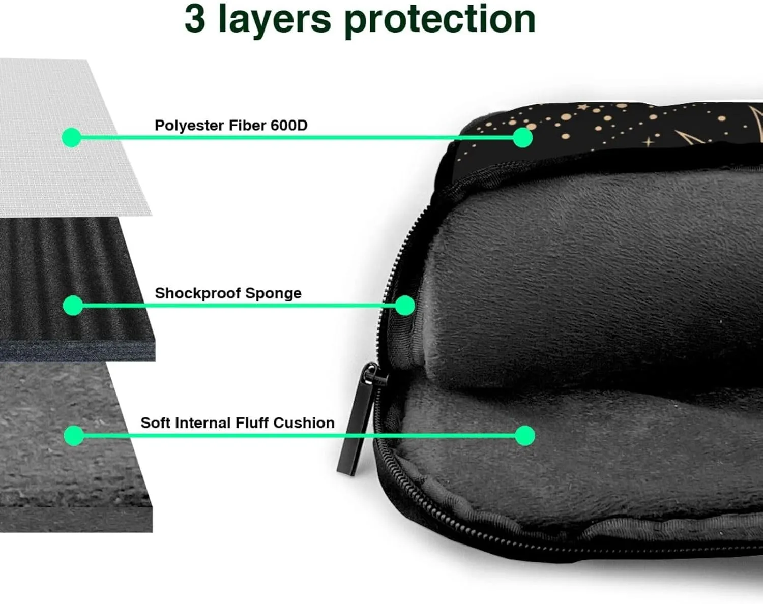 Neon Skull Glowing Eyes Laptop Bag Classic Slim Briefcase Messenger Bag, Spacious, Ergonomic