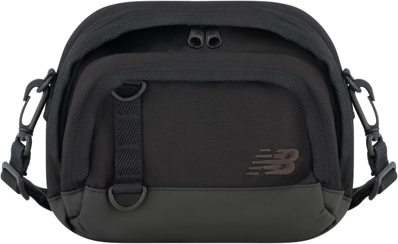 New Balance Sling Bag, Large Athletic Shoulder Handbag for Men and Women, One Size