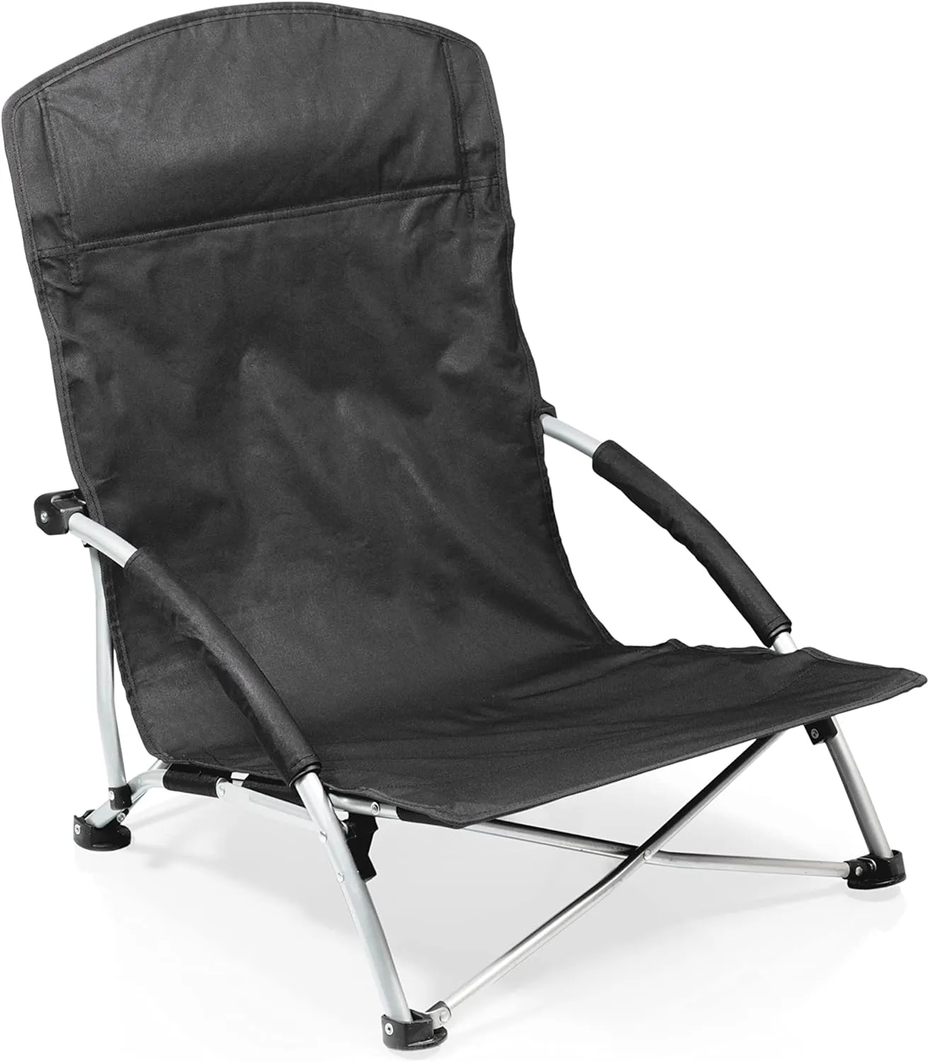 NFL Tranquility Beach Chair with Carry Bag, Low Beach Chair for Adults, Low Lawn Chair