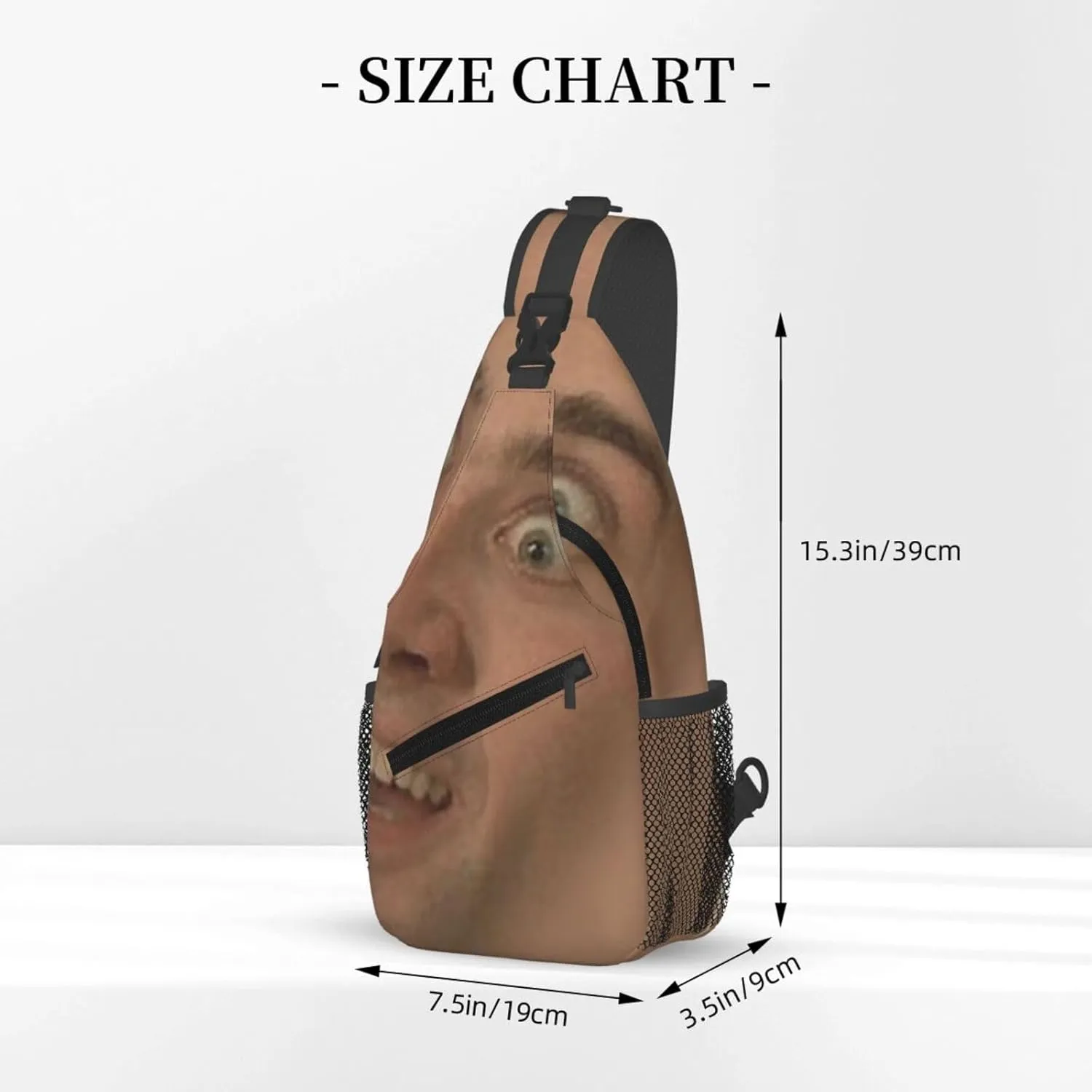 Nic-olas Cage Crossbody Bag Sling Shoulder Backpack, for Outdoor Travel,Sports,Camping,Hiking,Shoulder Bags