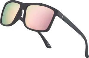 NIEEPA Men's Sports Polarized Sunglasses Square Frame Glasses NP1007
