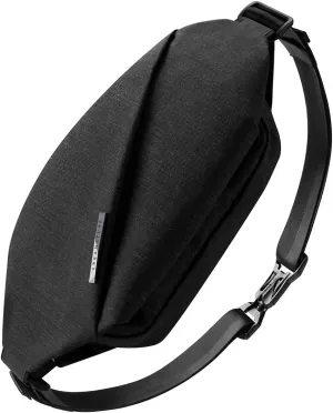 NIID Mens Sling Bags Crossbody, 3.5L Small Chest Shoulder Fanny Pack Cross Body Bag Men, Water-resistant Lightweight Everyday Carry Casual EDC Bag for Tactical (Black)