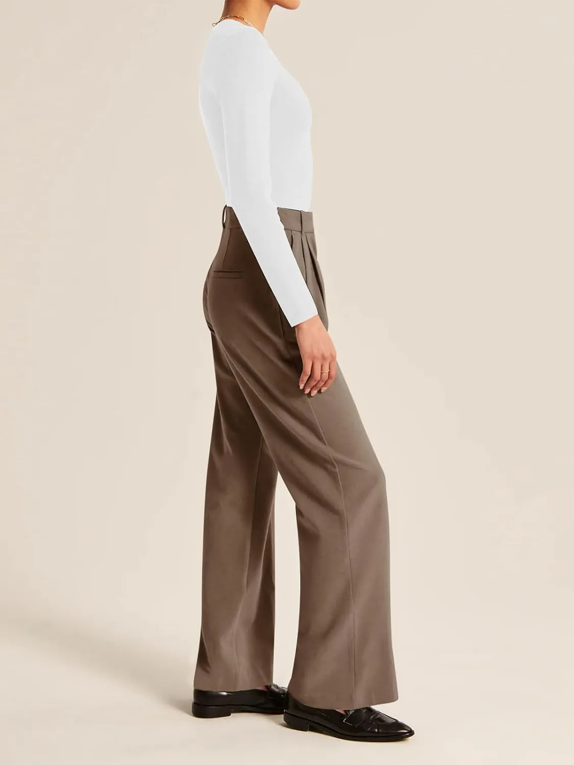 NIMIN High Waisted Work Pants for Women Business Casual Outfits 2025 Office Dress Pants Trousers with Pockets
