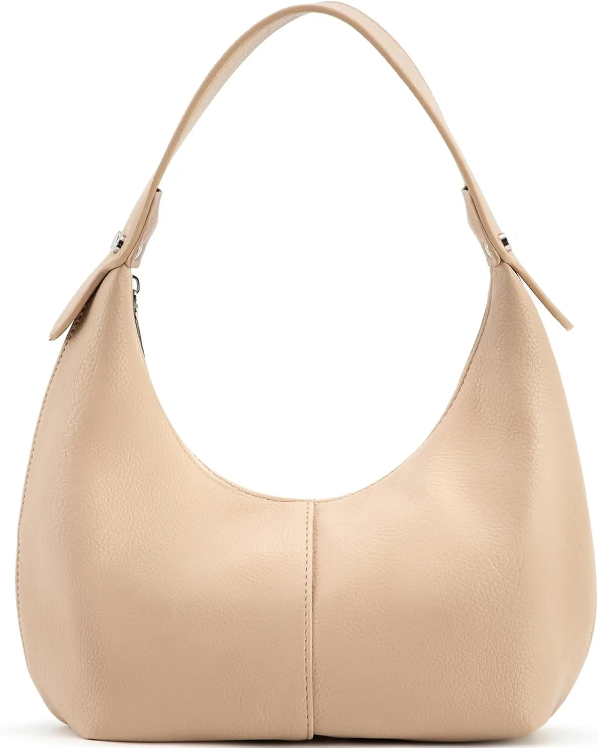 NIUEIMEE ZHOU Crescent Shoulder Bags for Women Vegan Leather Hobo Handbag Slouchy Tote Purses
