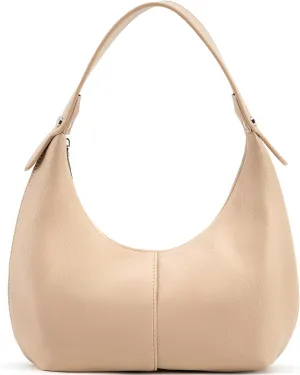 NIUEIMEE ZHOU Crescent Shoulder Bags for Women Vegan Leather Hobo Handbag Slouchy Tote Purses