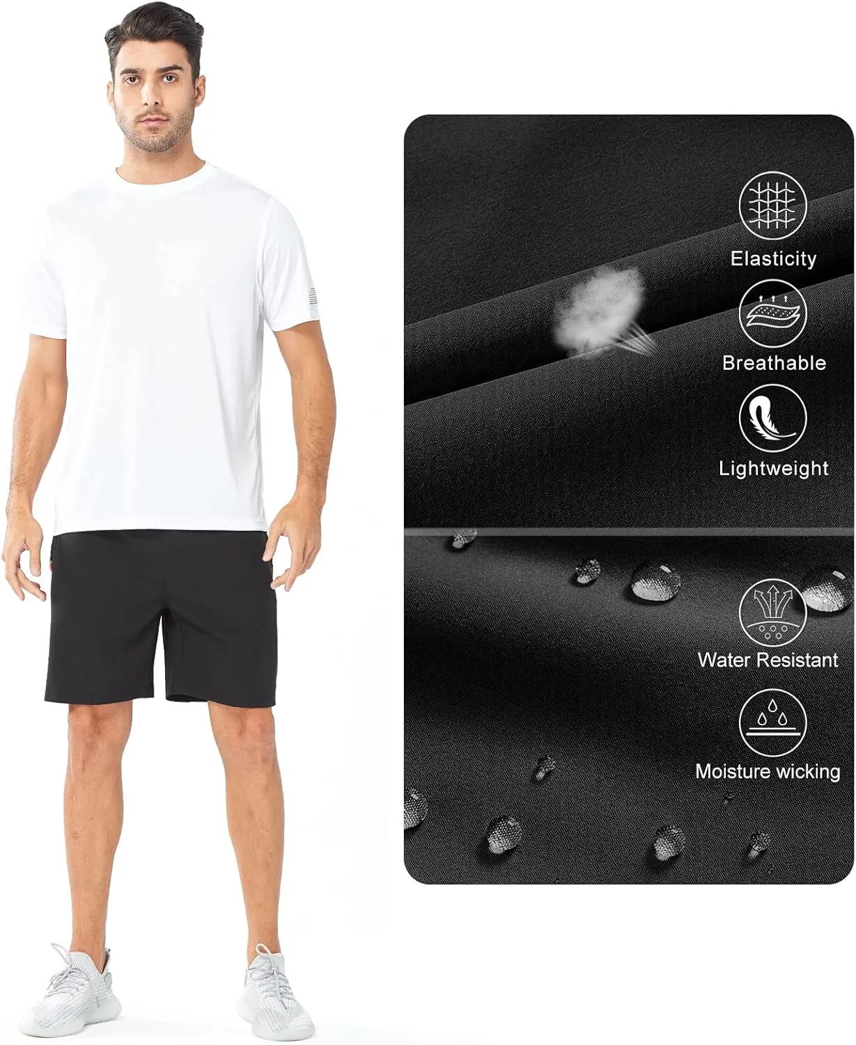 NORTHYARD Men's Athletic Running Shorts Quick Dry Workout Shorts Lightweight Sports Gym Basketball 7"/ 9"/ 5" Hiking Tennis