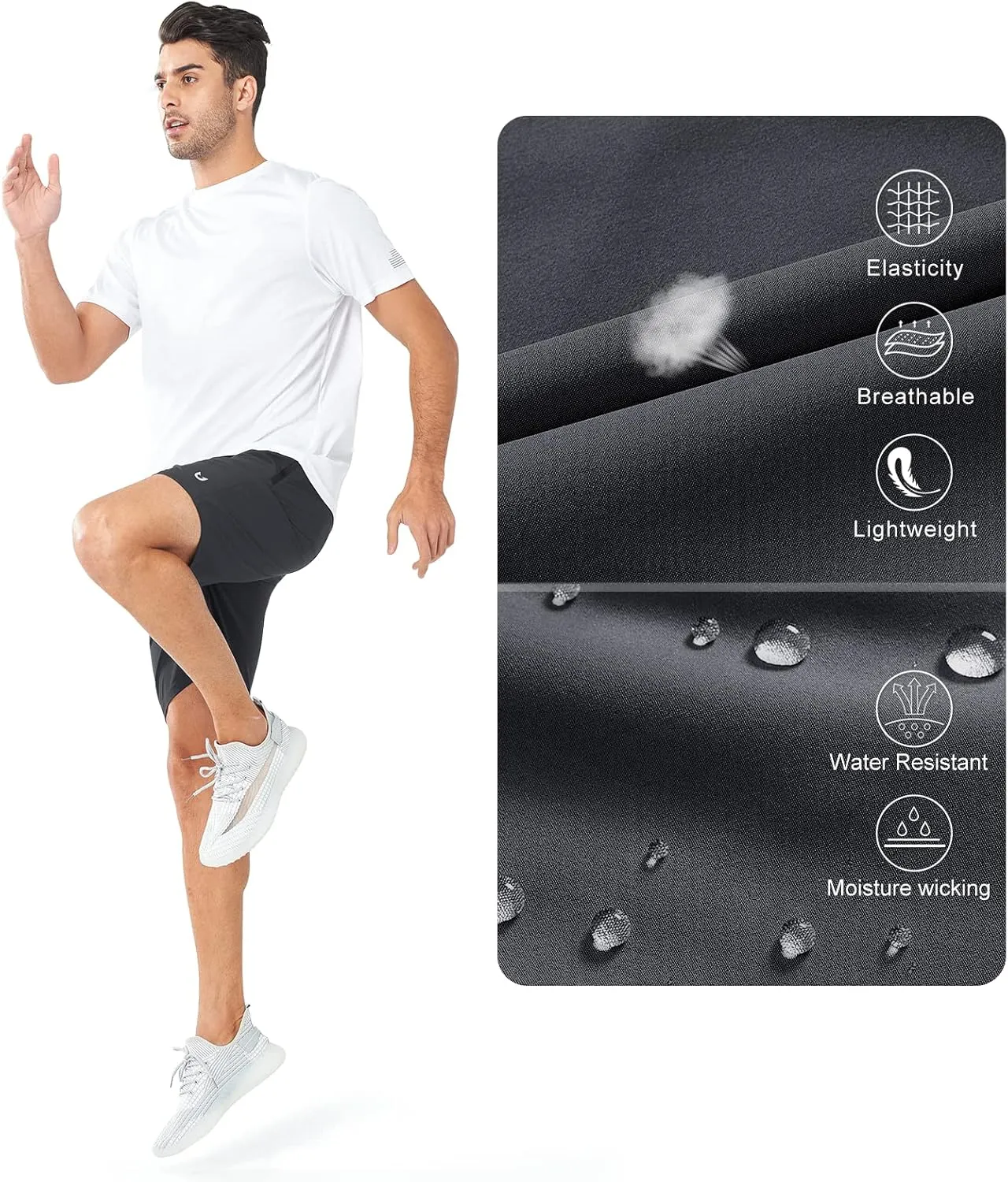NORTHYARD Men's Athletic Running Shorts Quick Dry Workout Shorts Lightweight Sports Gym Basketball 7"/ 9"/ 5" Hiking Tennis