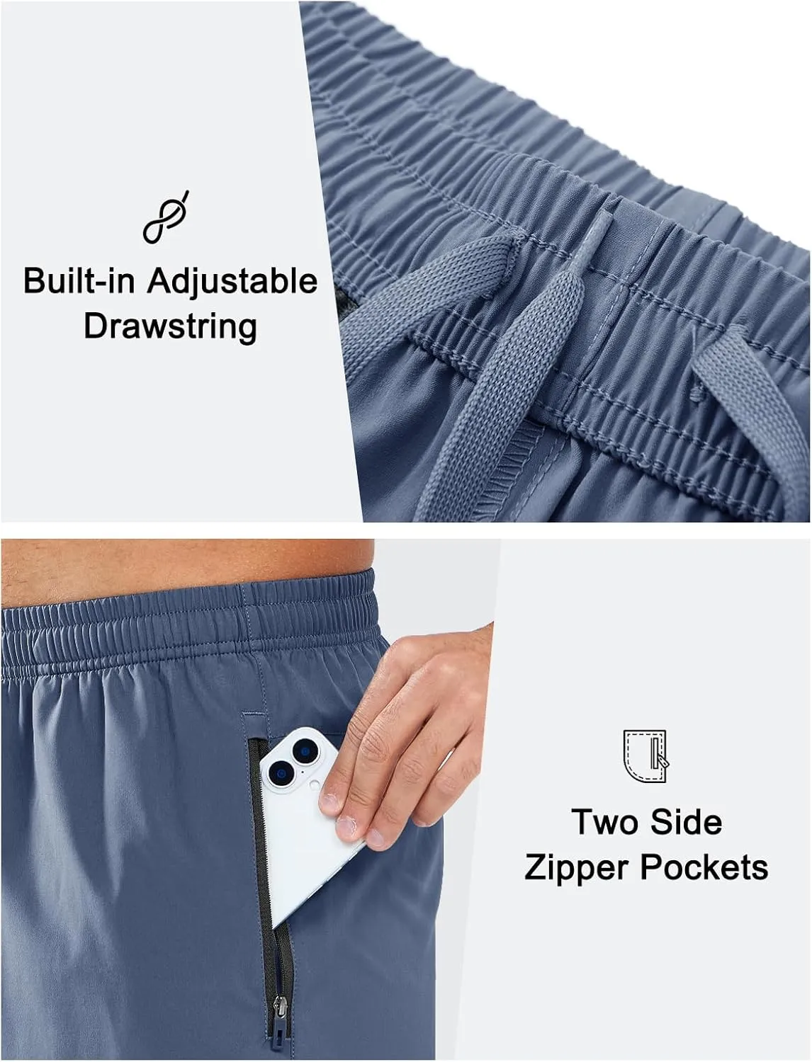 NORTHYARD Men's Athletic Running Shorts Quick Dry Workout Shorts Lightweight Sports Gym Basketball 7"/ 9"/ 5" Hiking Tennis
