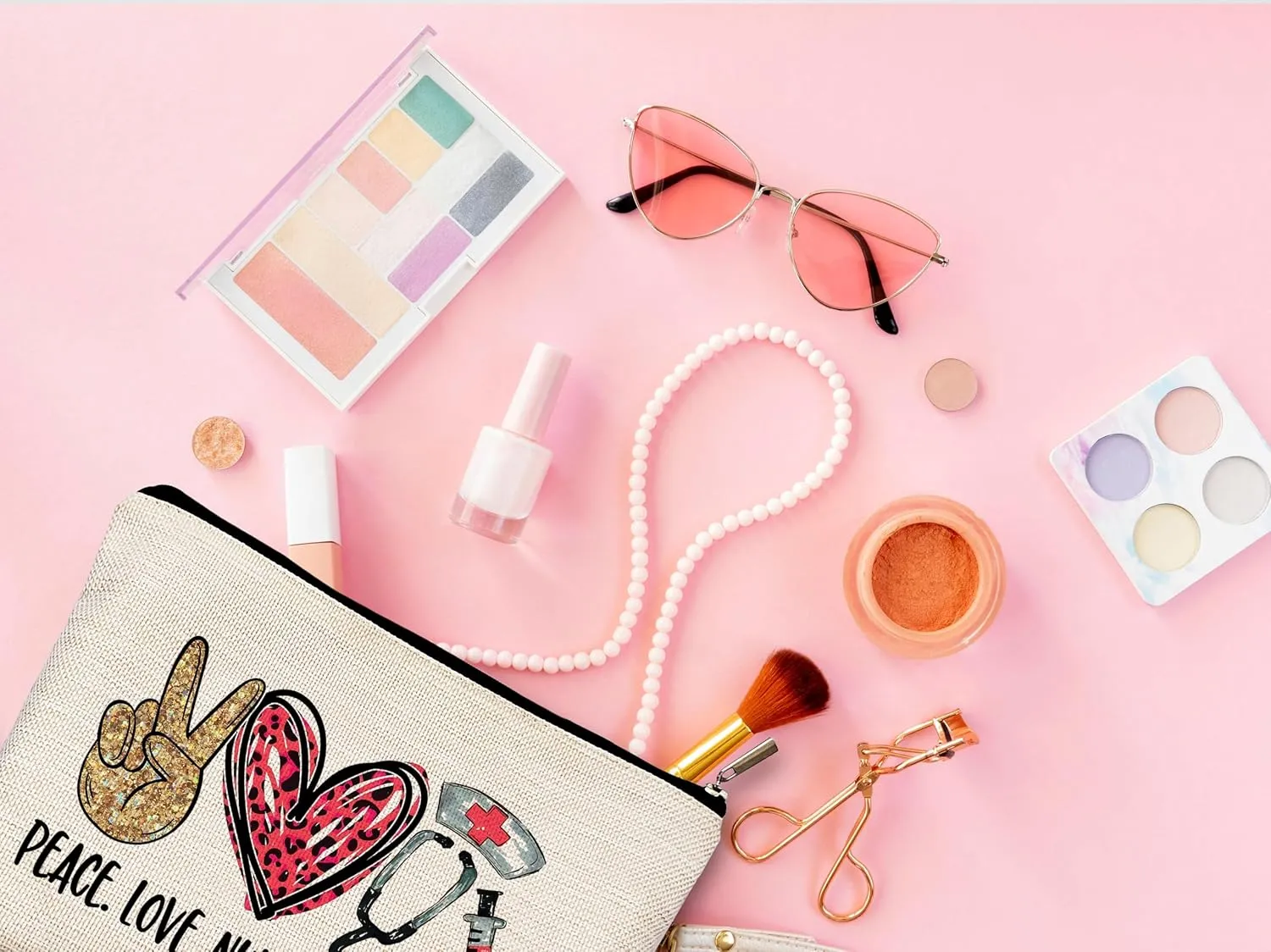 Nurse Gifts for Women: Nurses' Makeup Bags With Zipper