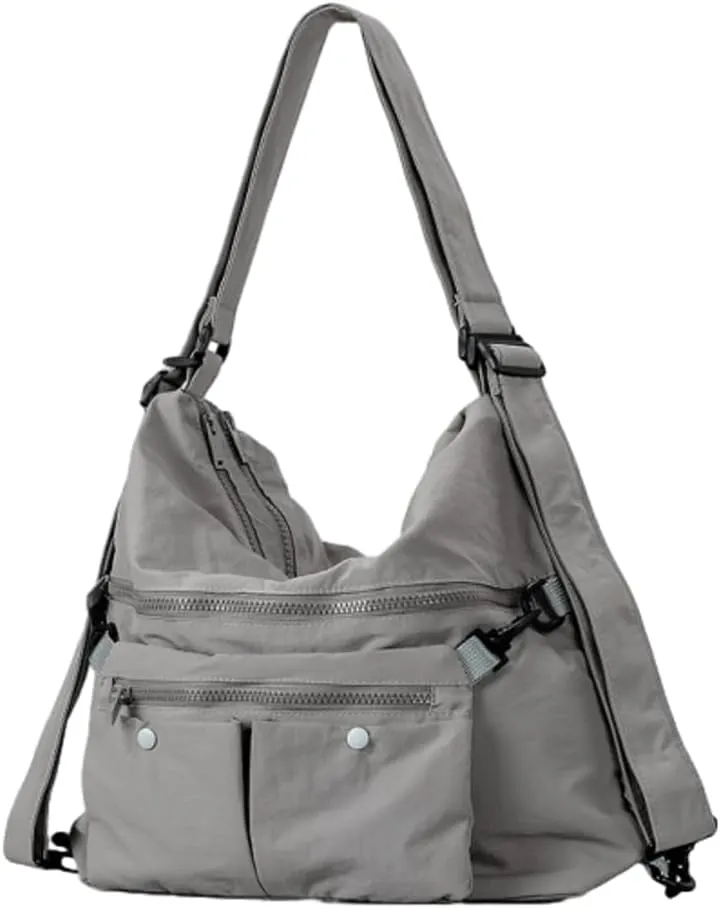 Nylon Crossbody Bags for Women Lightweight Backpacks for Women Tote Bag with Coin Purse Shoulder Bag Hobo Bag Handbag
