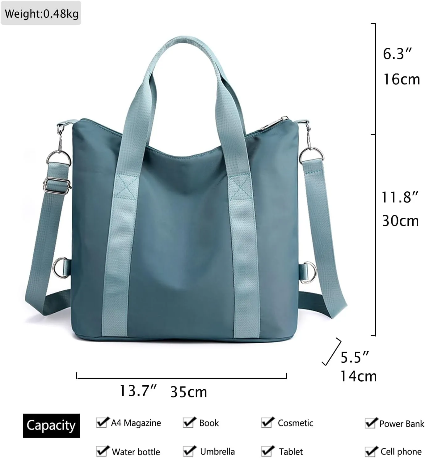 Nylon Crossbody Bags for Women Shoulder Tote Bag Waterproof Messenger Bag Satchel Women's Handbags Purses