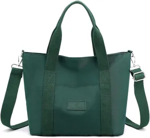 Nylon Tote Bag for Women Waterproof Cross Body Handbags Purses with Zipper Pocket Shoulder Bag Ladies Casual Satchel