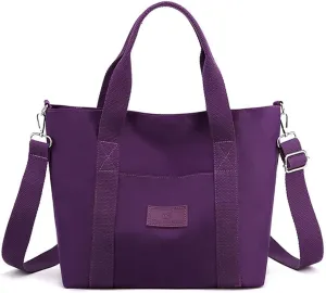 Nylon Tote Bag for Women Waterproof Cross Body Handbags Purses with Zipper Pocket Shoulder Bag Ladies Casual Satchel