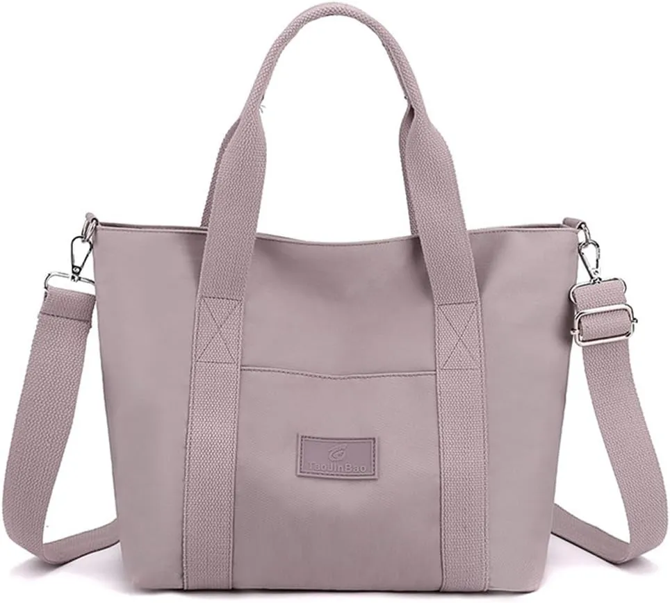 Nylon Tote Bag for Women Waterproof Cross Body Handbags Purses with Zipper Pocket Shoulder Bag Ladies Casual Satchel