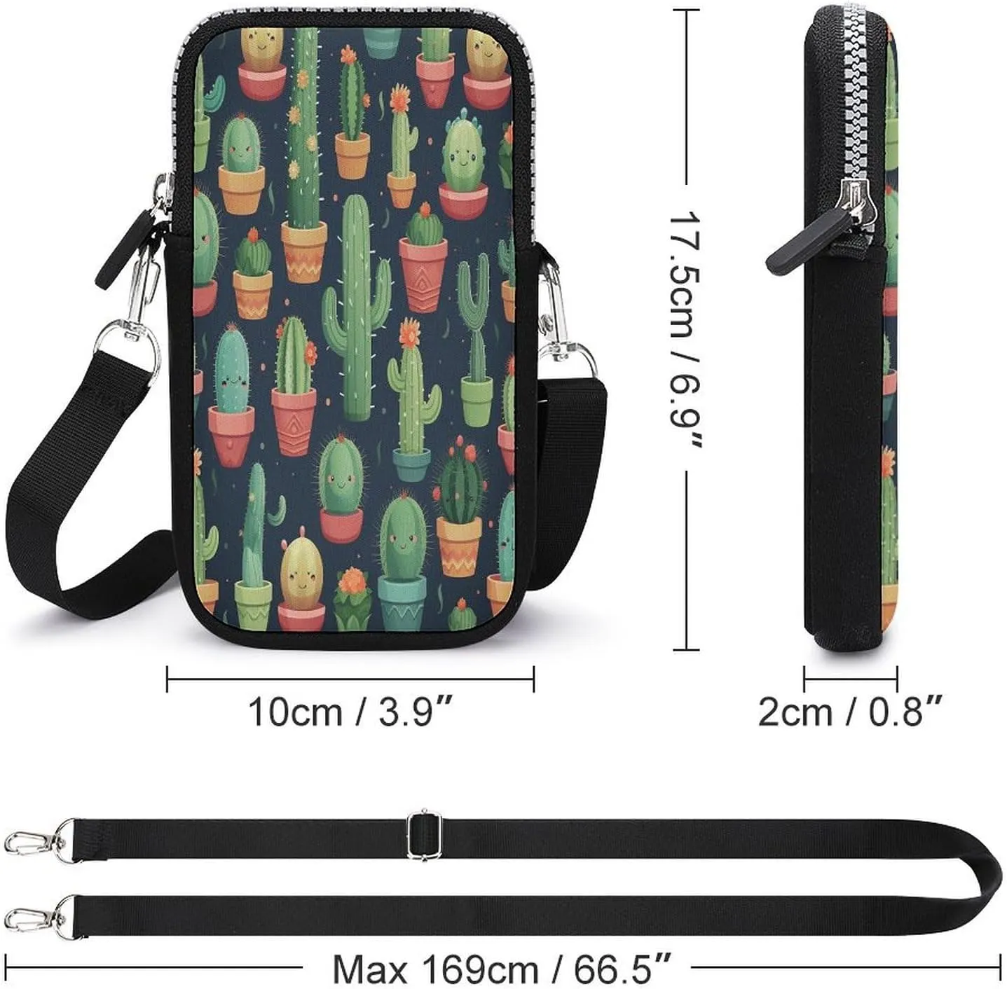 Ocean Wave Small Crossbody Bag for Women,Lightweight Mini Shoulder Bag Wallet Cell Phone Purse For Running,Travel,Commuting