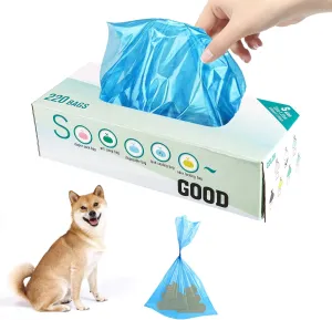 Odor Sealing Disposable Bags for Pet Waste, Diapers, Ostomy bags or Sanitary Product Leak Proof Odor Blocking Bags Dog Poop Waste Bags Durable and Unscented (Blue, S-220)
