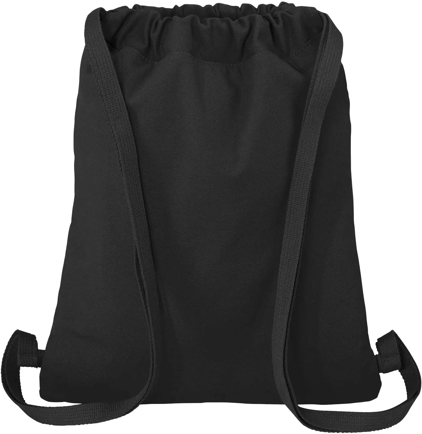 Ole Miss Drawstring Backpack RICH CANVAS University of Mississippi Cinch Bag (Black)