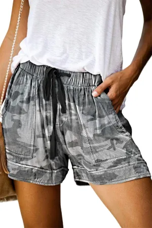 ONLYSHE Womens Casual Drawstring Shorts Summer Elastic Waist Shorts Pocketed Pants