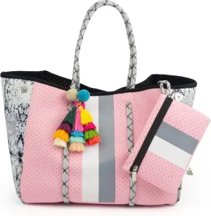 ORAD Neoprene Tote Bag, Shoulder Handbag for Women, Beach and Gym Bag