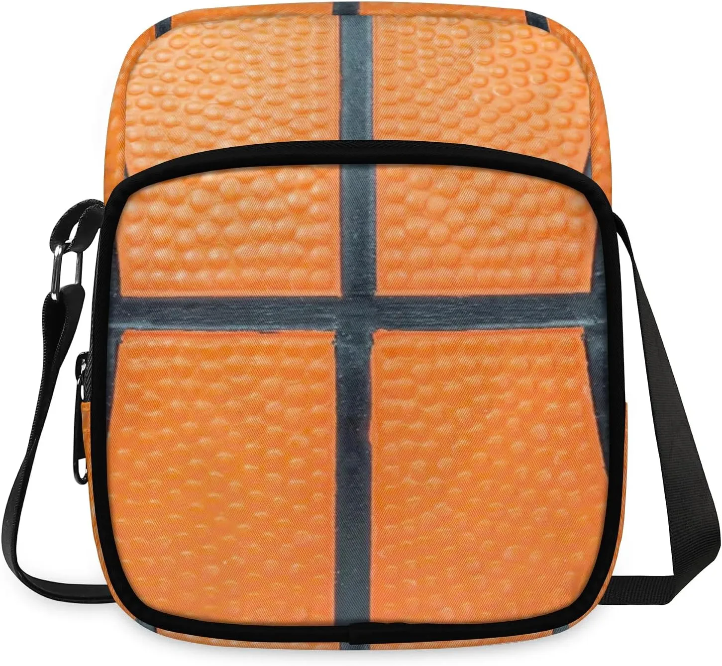 Orange Basketball Laces Crossbody Sling Bags Sling Backpack Shoulder Bag Lightweight Travel Backpack Fanny Packs Purses Handbags for Men Women Travel Cycling Skating
