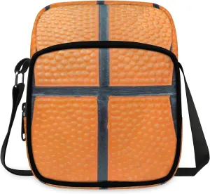 Orange Basketball Laces Crossbody Sling Bags Sling Backpack Shoulder Bag Lightweight Travel Backpack Fanny Packs Purses Handbags for Men Women Travel Cycling Skating