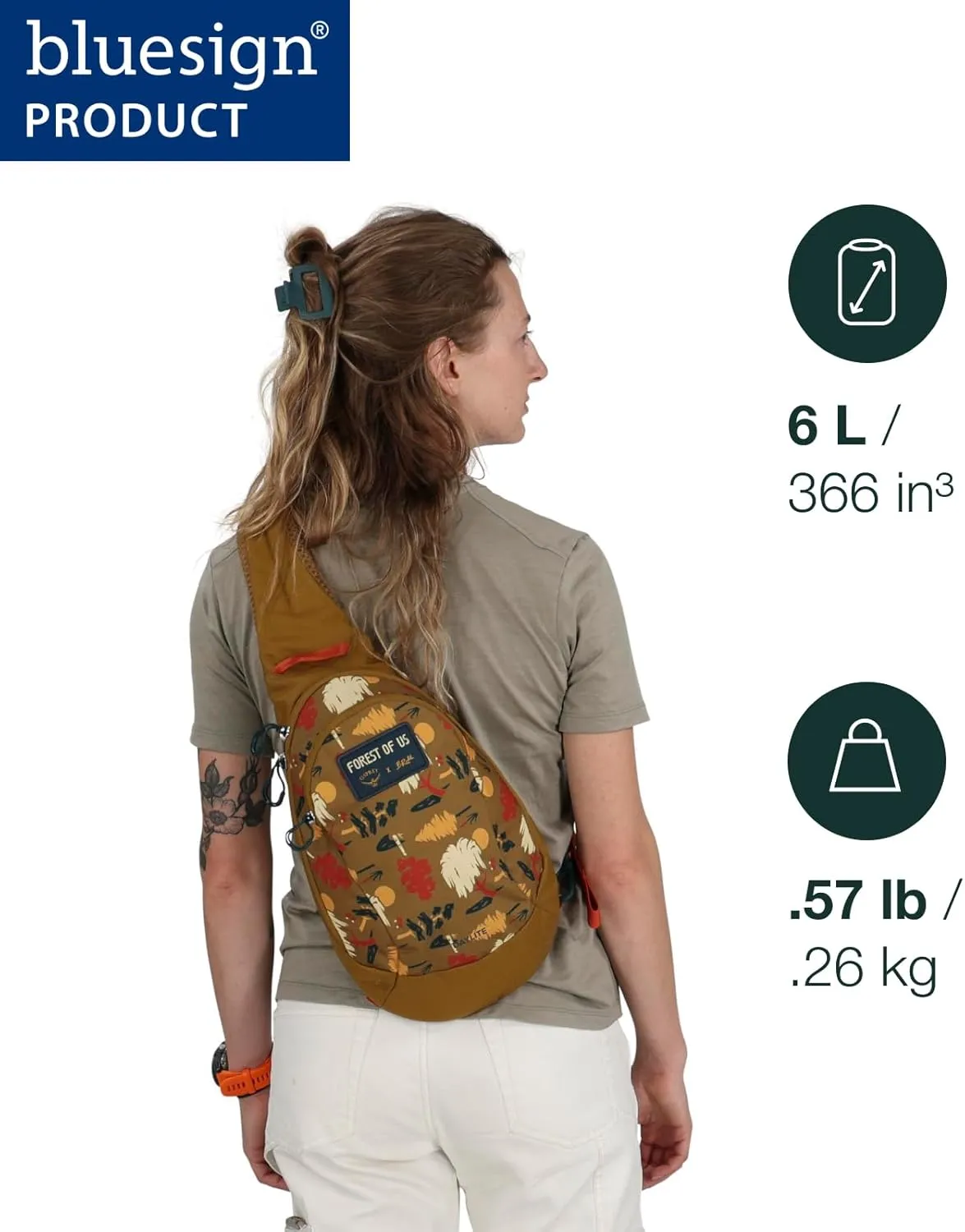 Osprey Daylite Shoulder Sling Bag, Magma Brown/Tungsten