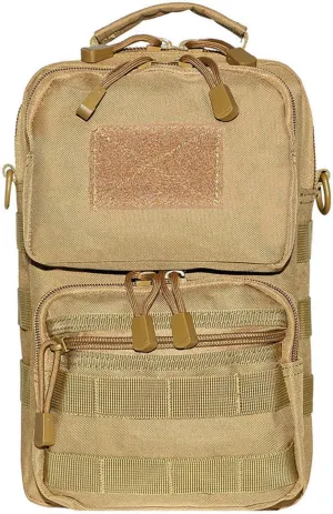 Outdoor tactical waist bag crossbody bag military fan equipment camouflage shoulder bag,khaki