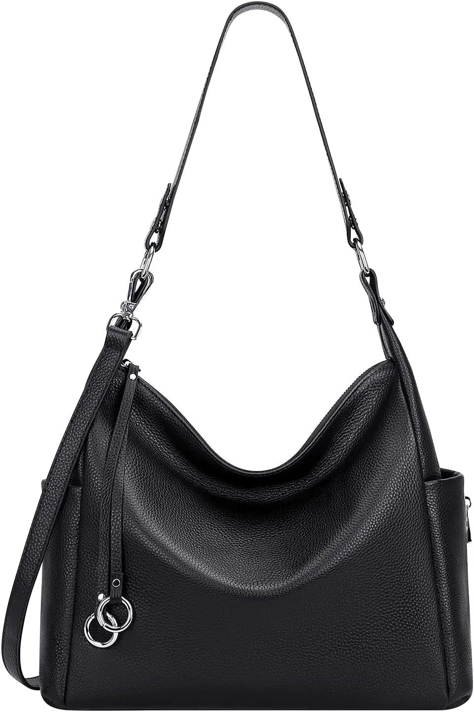 Over Earth Genuine Leather Hobo Purses and Handbags for Women Ladies Shoulder Crossbody Purse