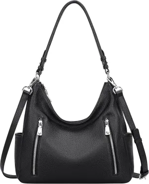Over Earth Genuine Leather Purses and Handbags for Women Hobo Shoulder Bag Ladies Crossbody Bags Medium